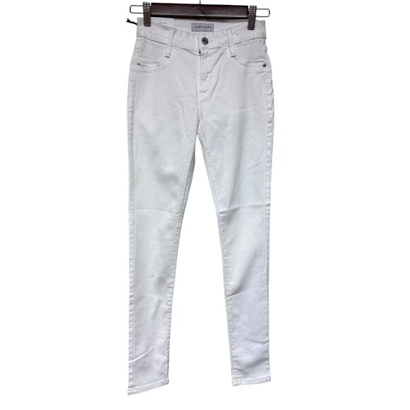 James Jeans Women's Leggings Faux Front Pockets Twiggy White Size 24 NEW Spots - Picture 1 of 12